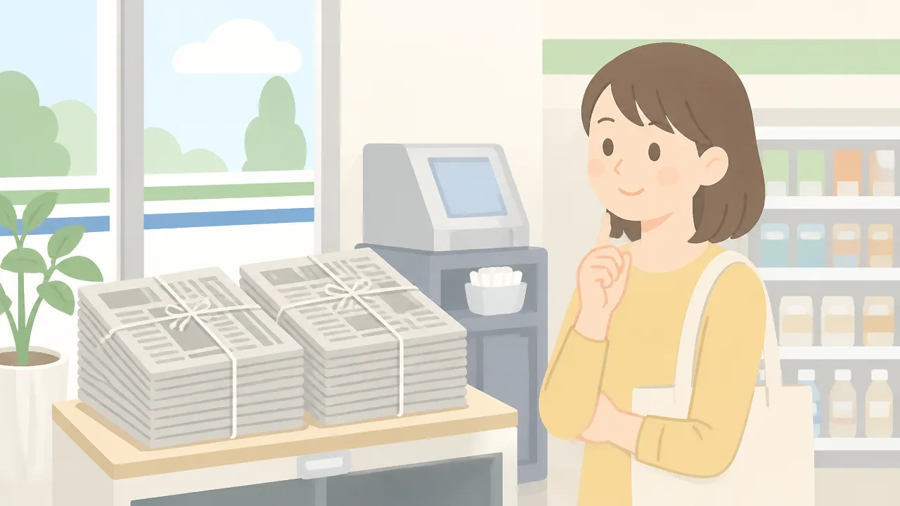 コンビニで古新聞はもらえる?入手方法とお願いするときの注意点