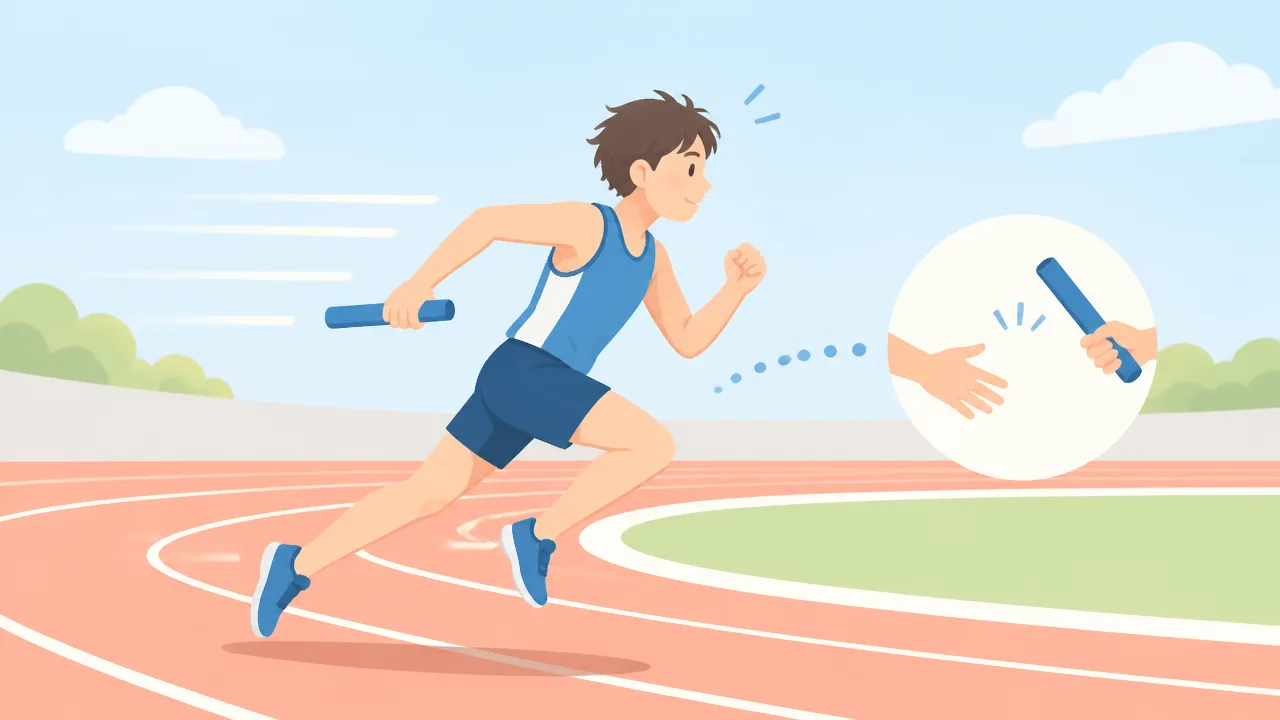 4×100mリレーの3走のコツは?役割とバトンパスの基本