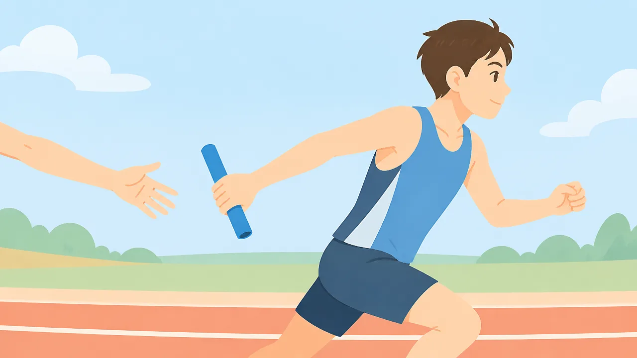 4×100mリレーの3走のコツは?役割とバトンパスの基本