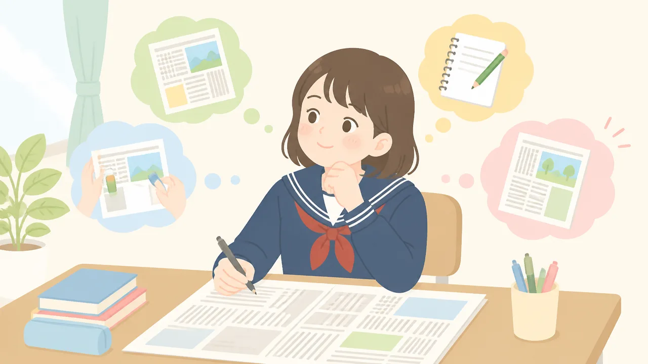 中学生の新聞編集後記の書き方|内容のまとめ方と例文を紹介